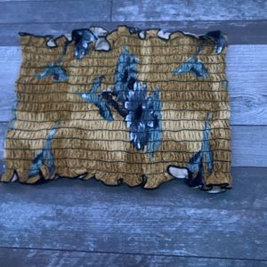 floral small tube top